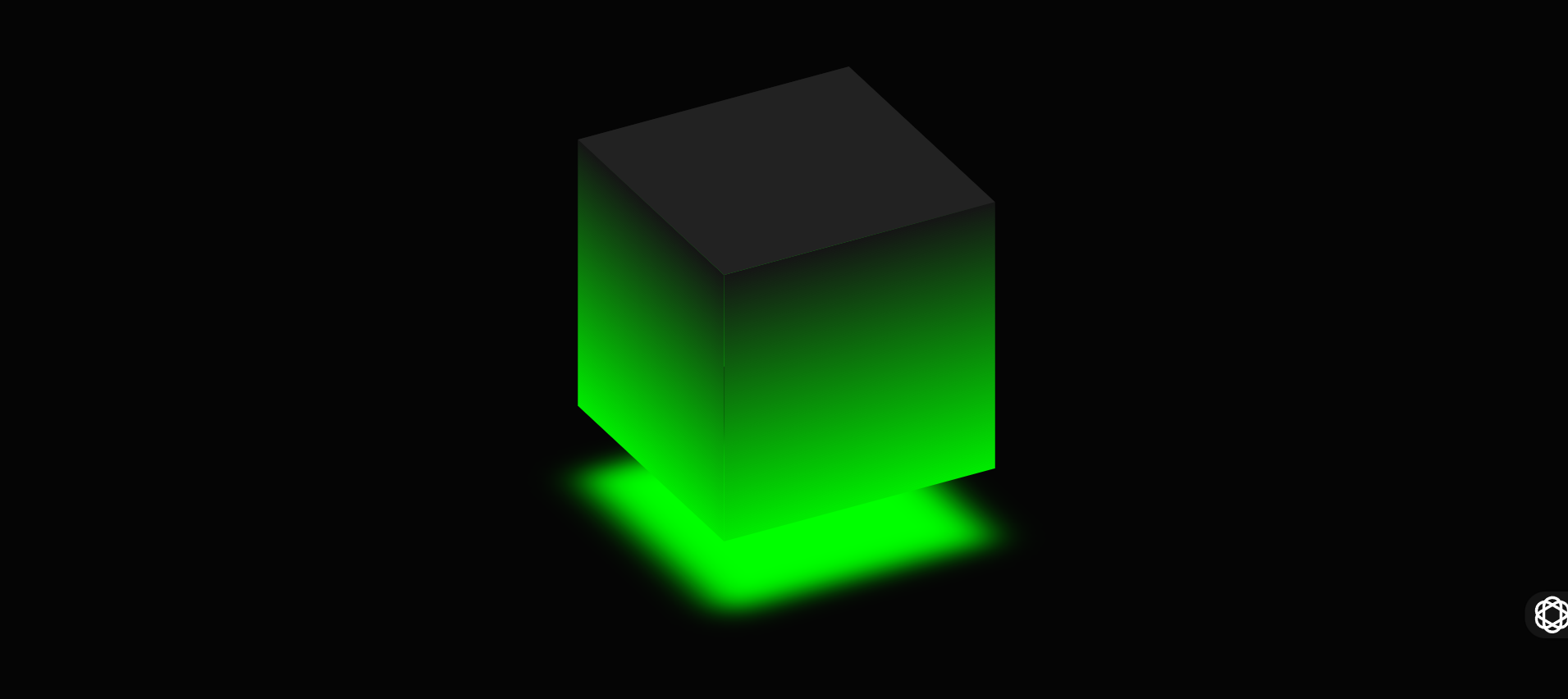 Capture d'ecran du projet Cube 3D